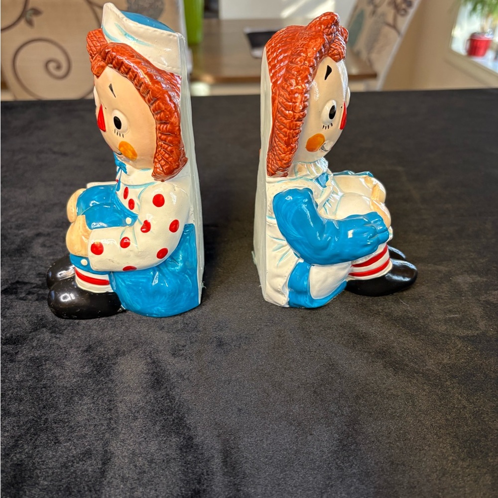 Vintage Raggedy Ann and Andy Bookends - Picture 6 of 8